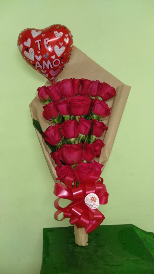 Ramillete Rosas Rojas Kraft
