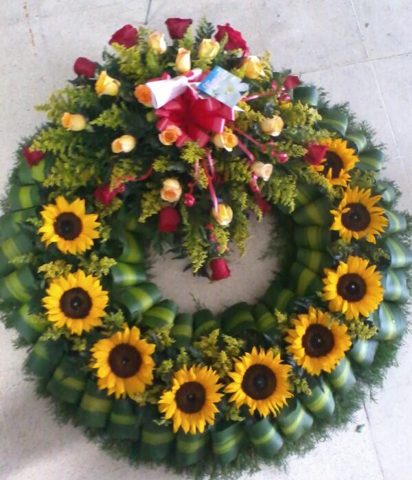 CORONA ARO EN GIRASOL DESDE